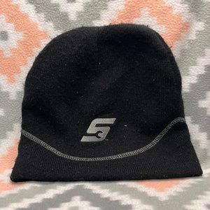 Men's Black Snap-On Brand Winter Beanie